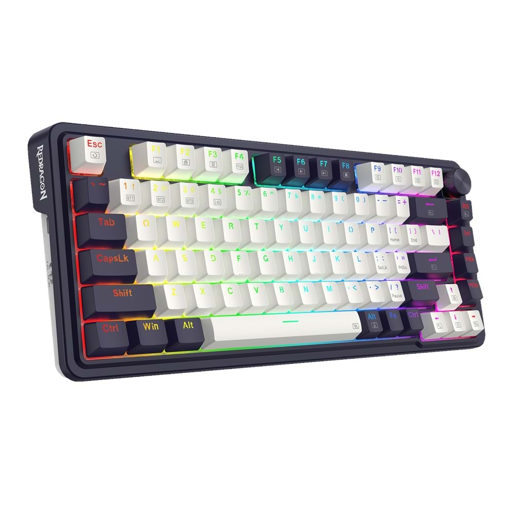 Redragon Ucal Pro K673WB-RGB-PRO Siyah Kablosuz Tr Layout