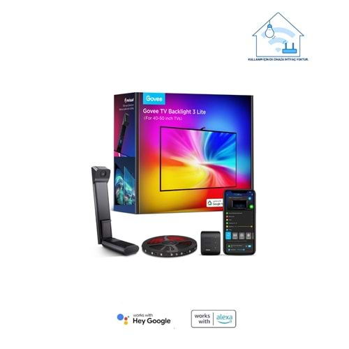 Govee Envisual T3 Lite TV Arkası Led Şerit Renk Ambiyans Aydınlatma H6