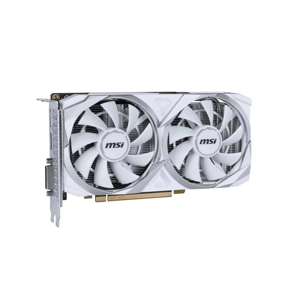 Ekran Kartı Msi GeForce RTX3050 Ventus 2X XS 8G OC GDDR6 128bit Beyaz