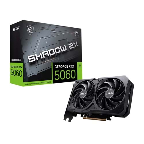 Ekran Kartı Msi GeForce RTX5060 8GB Shadow 2X OC GDDR7 128Bit DX12