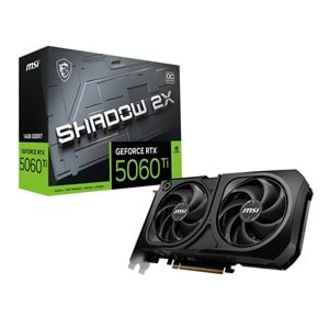 Ekran Kartı Msi RTX5060Ti 16GB Shadow 2X OC Plus GDDR7 128Bit DX12