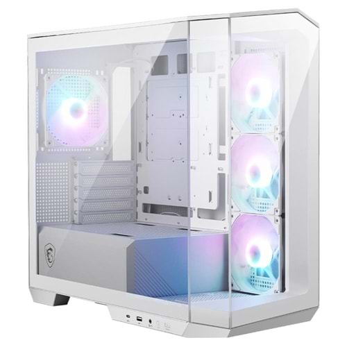 Kasa Msi Pano M100R Pz Beyaz 4X120Mm Argb Micro Atx Gaming