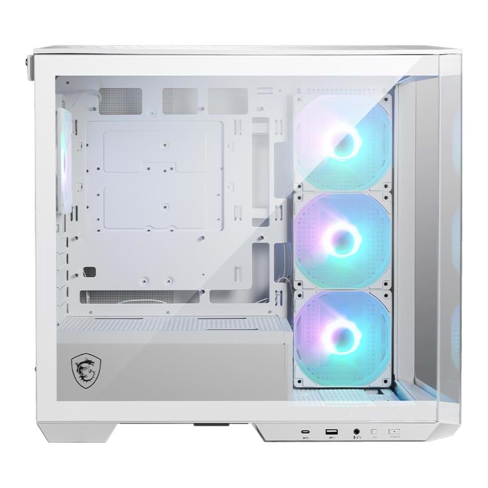 Kasa Msi Pano M100R Pz Beyaz 4X120Mm Argb Micro Atx Gaming