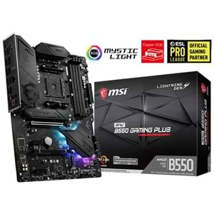 Anakart Msi Mpg B550 Gaming Plus Ddr4 4400(Oc)Mhz Atx Am4