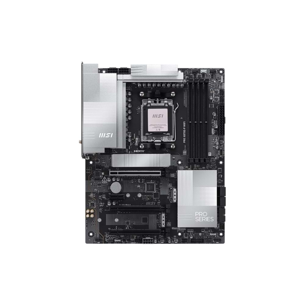 Anakart Msi Pro X870E-P Wifi Ddr5 Am5 Ddr5 8200+(Oc)Mhz Atx