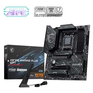 Anakart Msi Gaming Plus X870E Wifi Ddr5 8200+(Oc)Mhz AM5 Atx