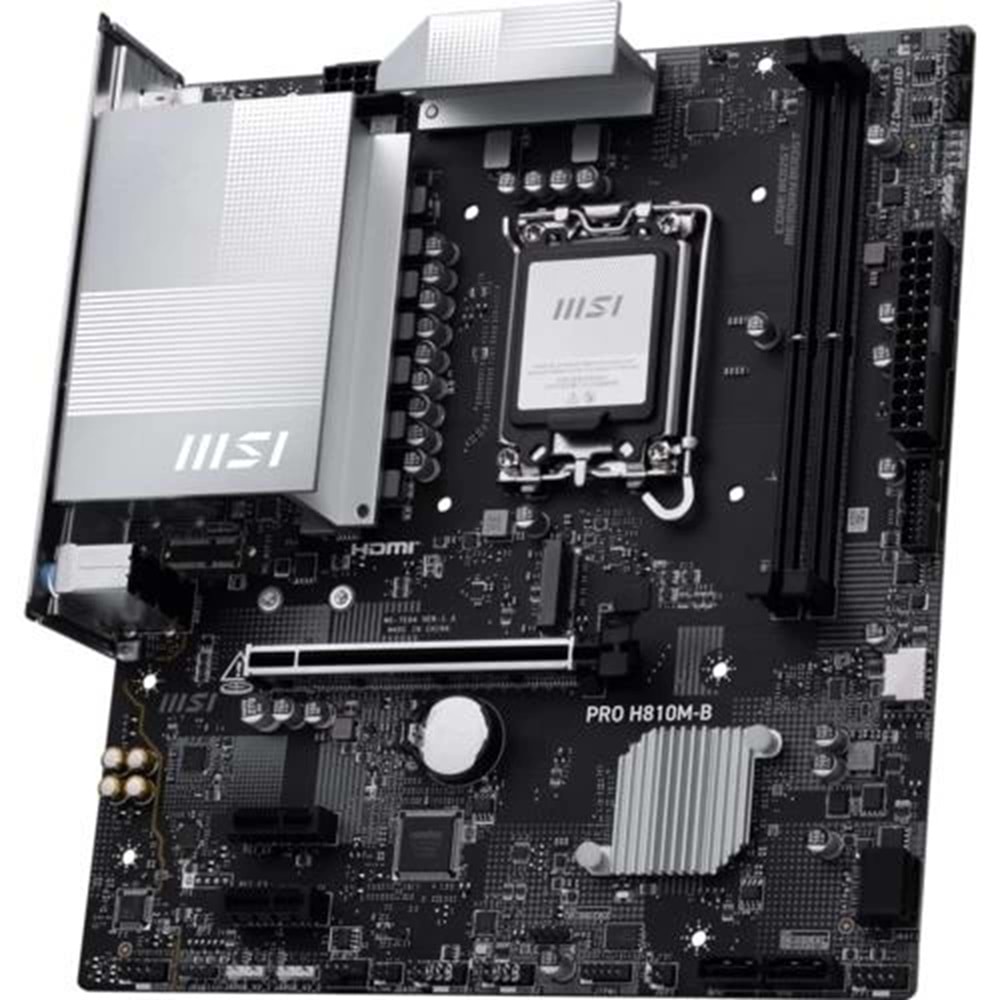 Anakart Msi Pro H810M-B Ddr5 6400Mhz (Oc) M.2 Matx 1851p