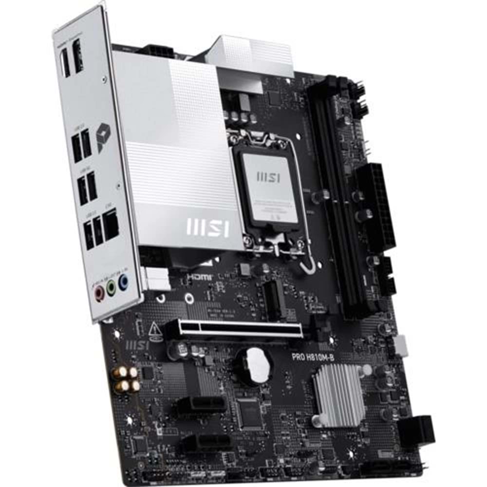 Anakart Msi Pro H810M-B Ddr5 6400Mhz (Oc) M.2 Matx 1851p
