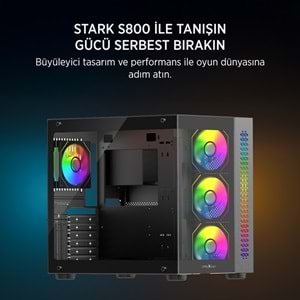 Kasa James Donkey Stark S800 4xARGB Temperli Cam 750W 80+ Bronze ATX S
