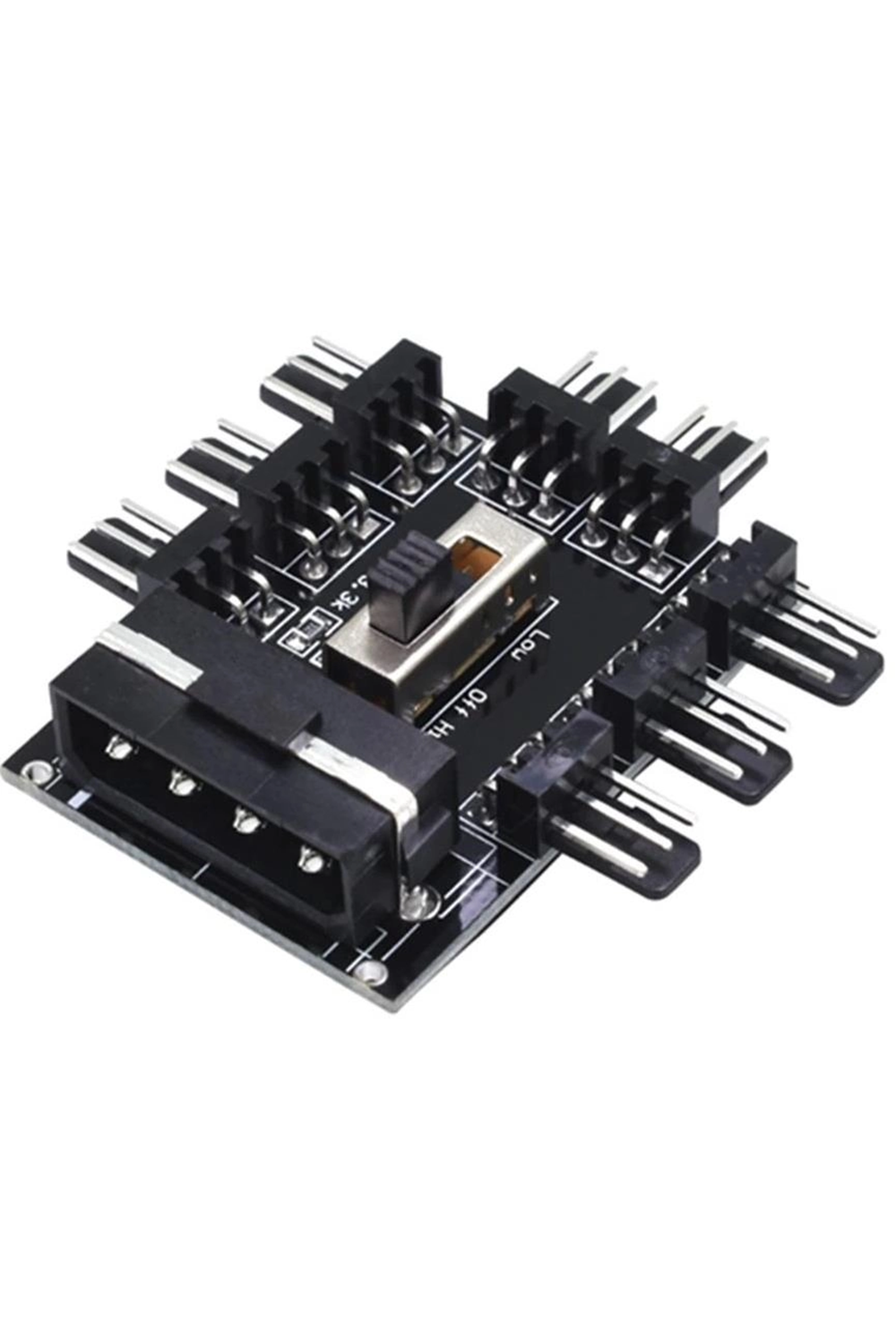 FAN ÇOKLAYICI 8 PORT Y PWM SPLITTER 3 PIN IDE POWER ÇOKLAYICI SWITCH