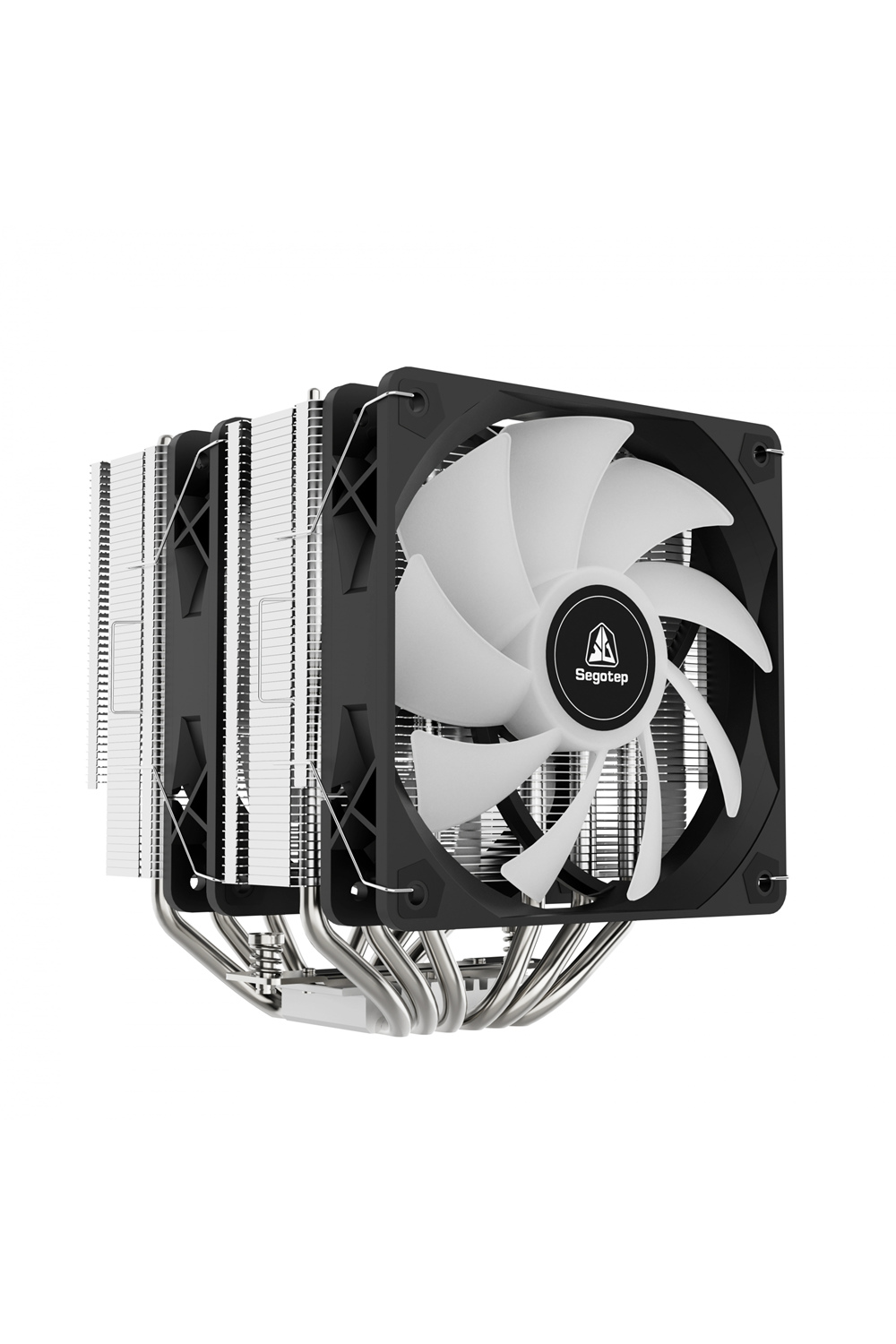 Segotep FZ6 Pro Siyah 2x120mm ARGB Hava Soğutucu