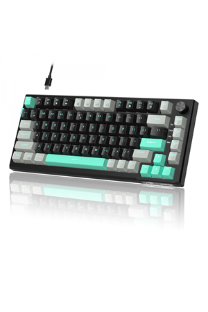 MageGee SKY81 83 Tuş Kablolu RGB Hot-Swap Gasket Gri-Siyah Gaming