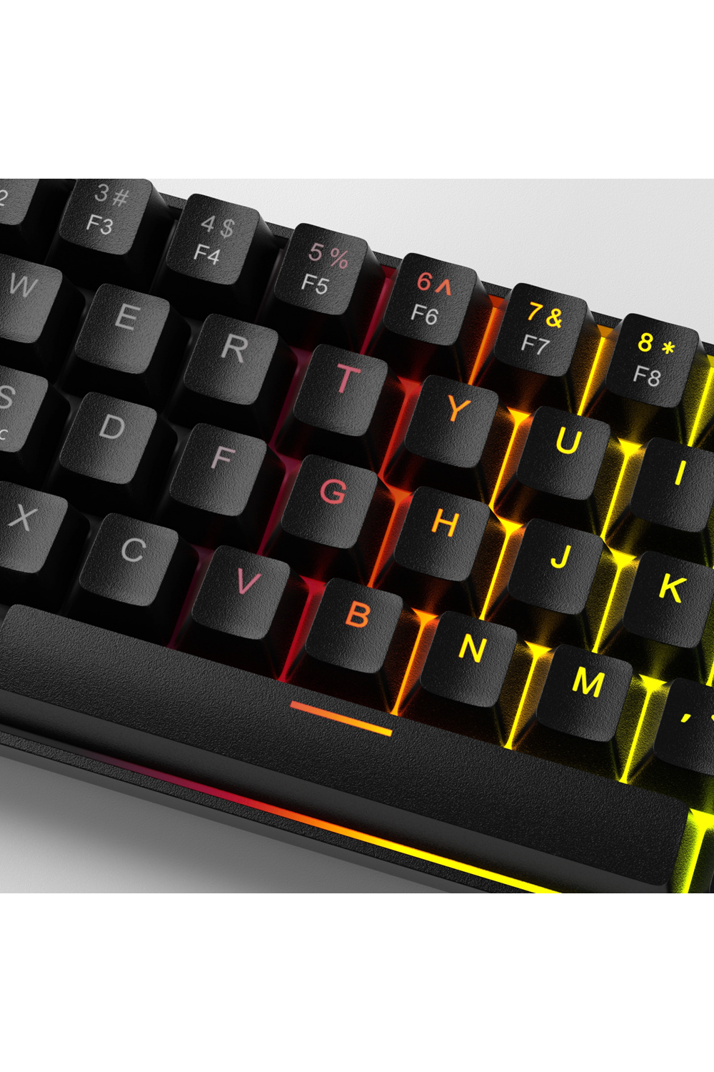 MageGee MK-BOX 68 Tuş RGB Hot-Swap Manyetik Amethyst Switch Kablolu TR Q Siyah