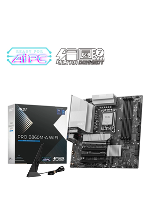 Msi Pro B860M-A WiFi DDR5 8800+(OC)MHz Wi-Fi 7 mATX 1851