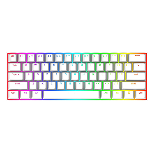 Redragon K630w-Rgb Dragonborn Blue Switch %60 Beyaz Q Tr Layout