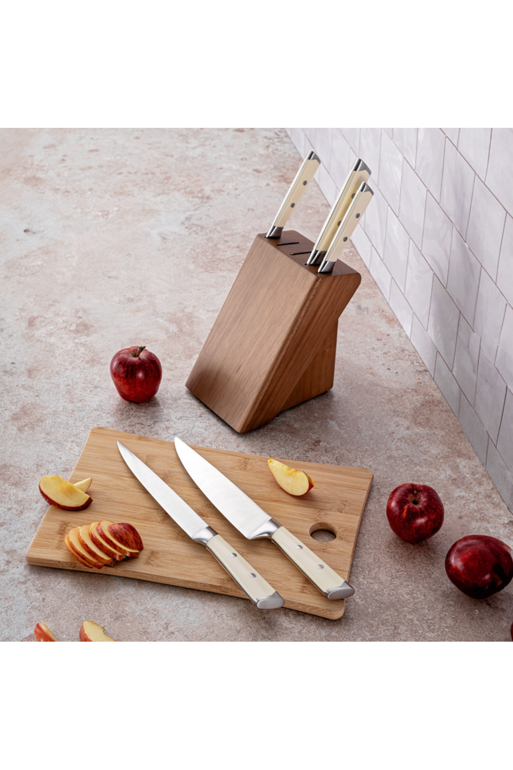 EMSAN STARK 6 PARÇA BIÇAK SETİ, AHŞAP