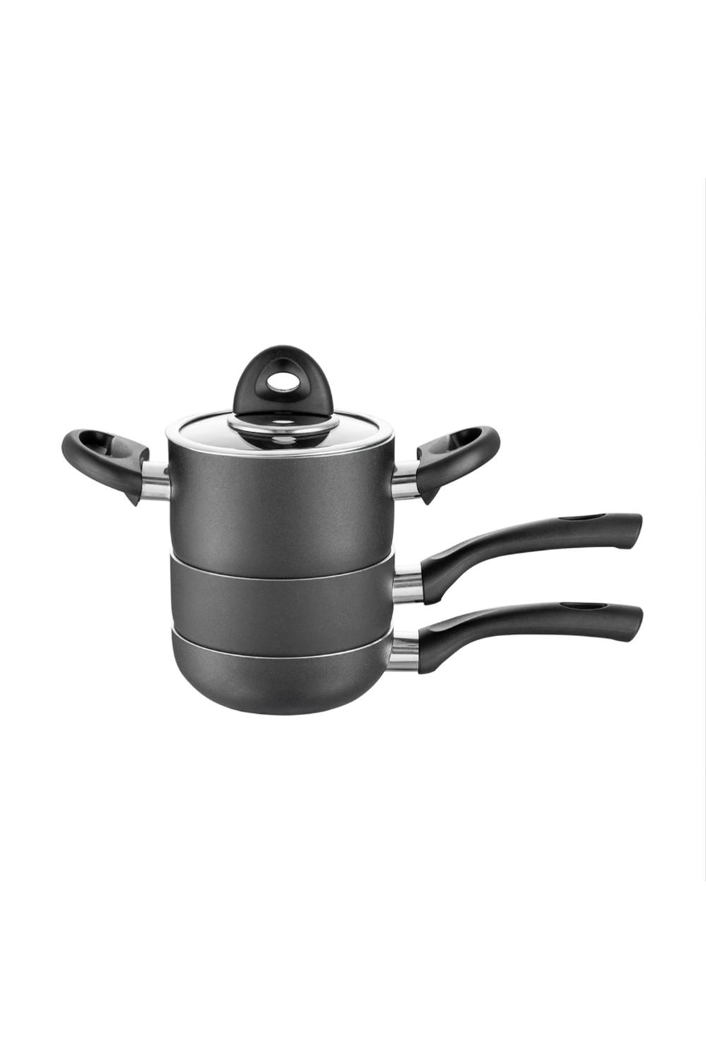 EMSAN VEGA 4 PRÇ MİNİ TENCERE SET, SİYAH