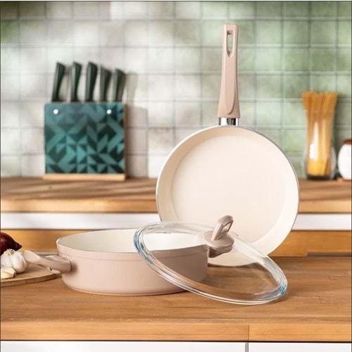 EMSAN CRYSTAL TAVA SETİ 3 PRÇ, ROSE