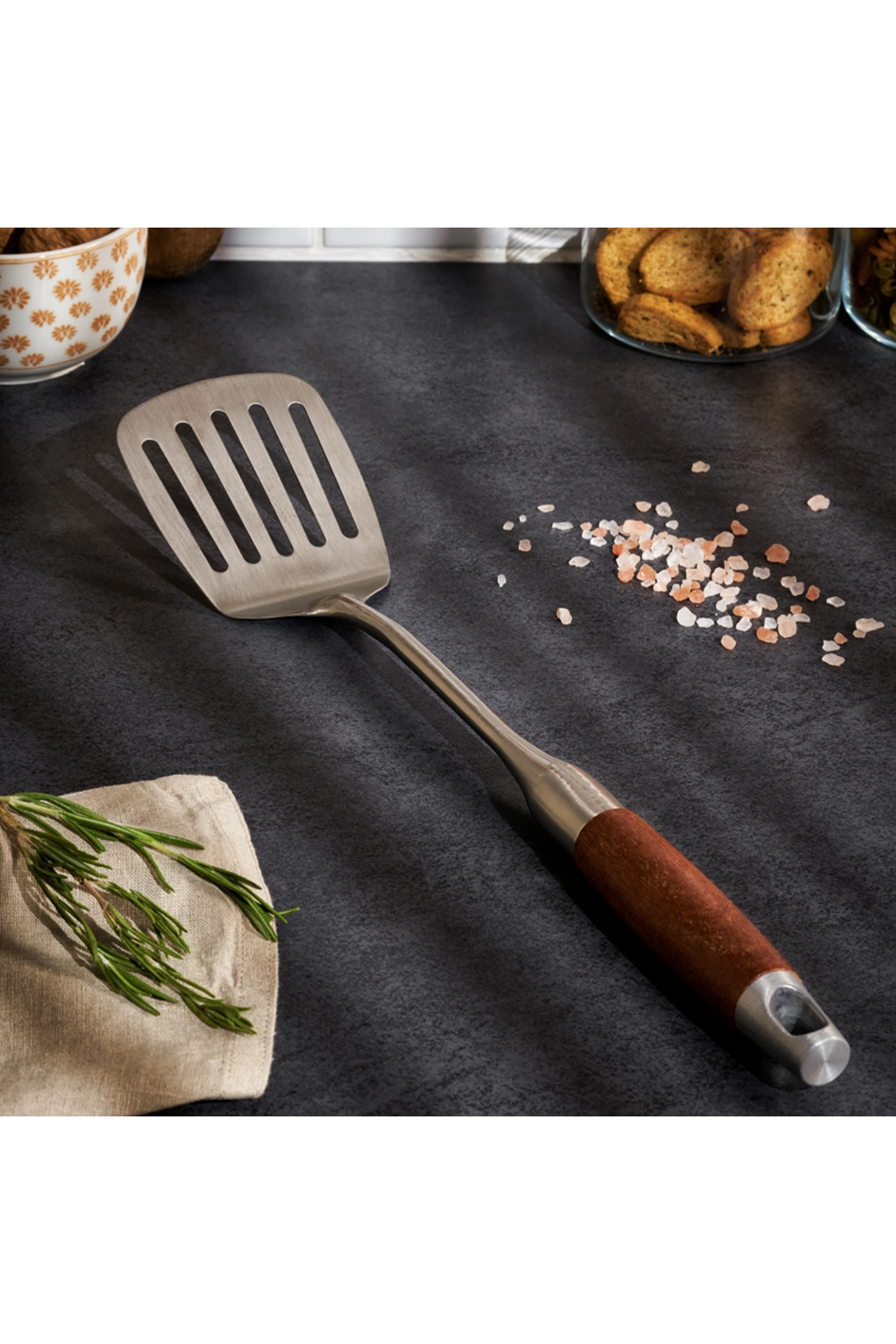 EMSAN WOODY PASLANMAZ ÇELİK IZGARA SPATULA