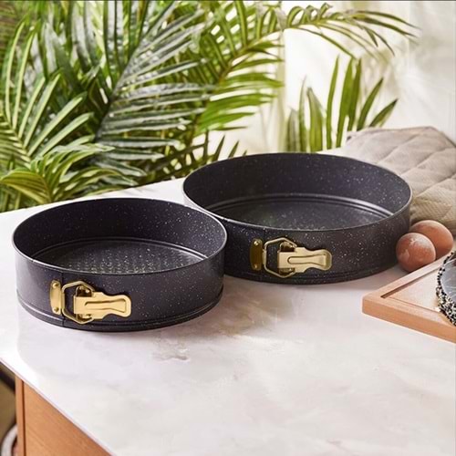 EMSAN CIRCLE 2Lİ KEK KALIBI SETİ GOLD