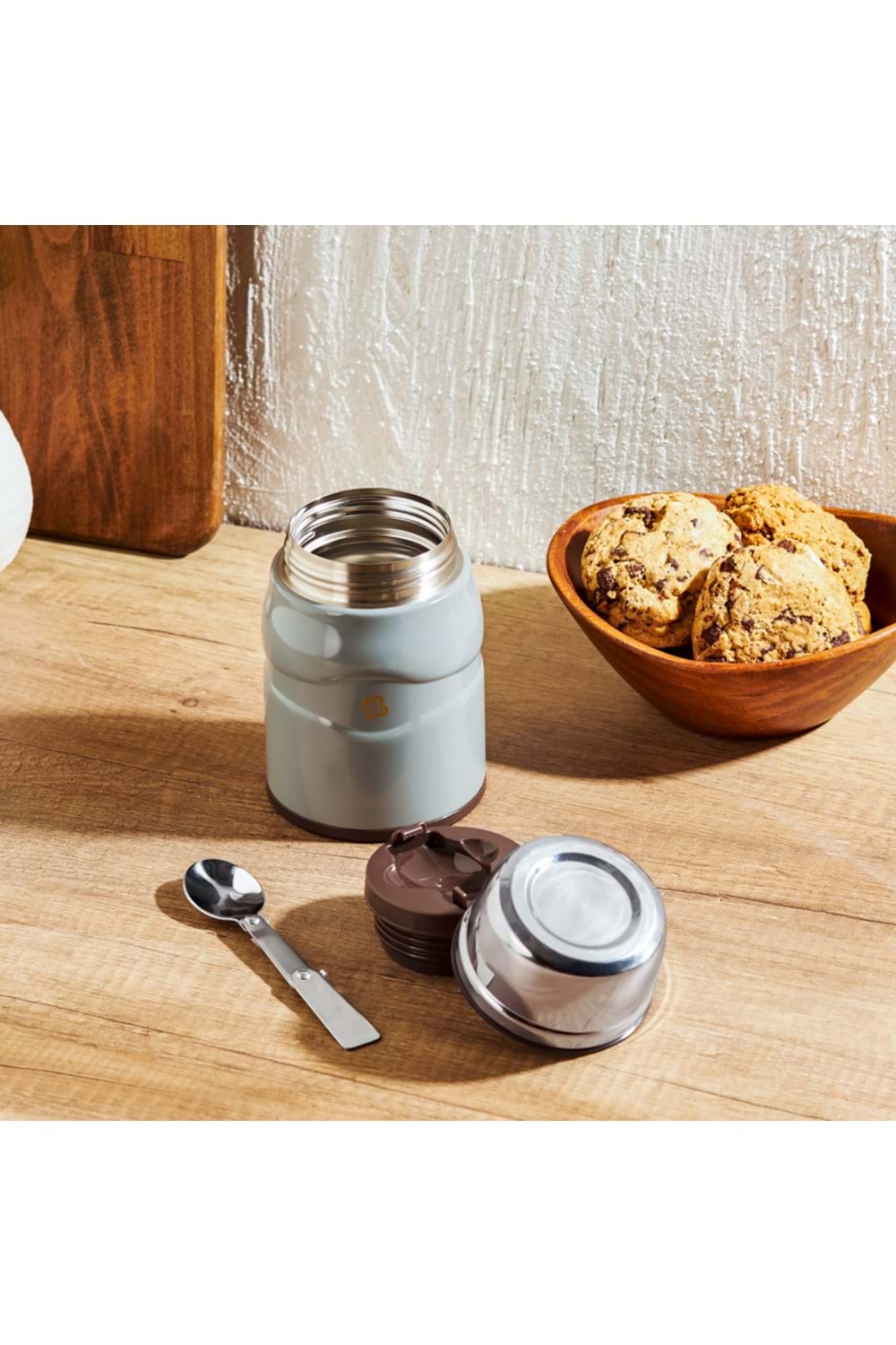 EMSAN SMART YİYECEK TERMOSU, 500 ML, GRİ