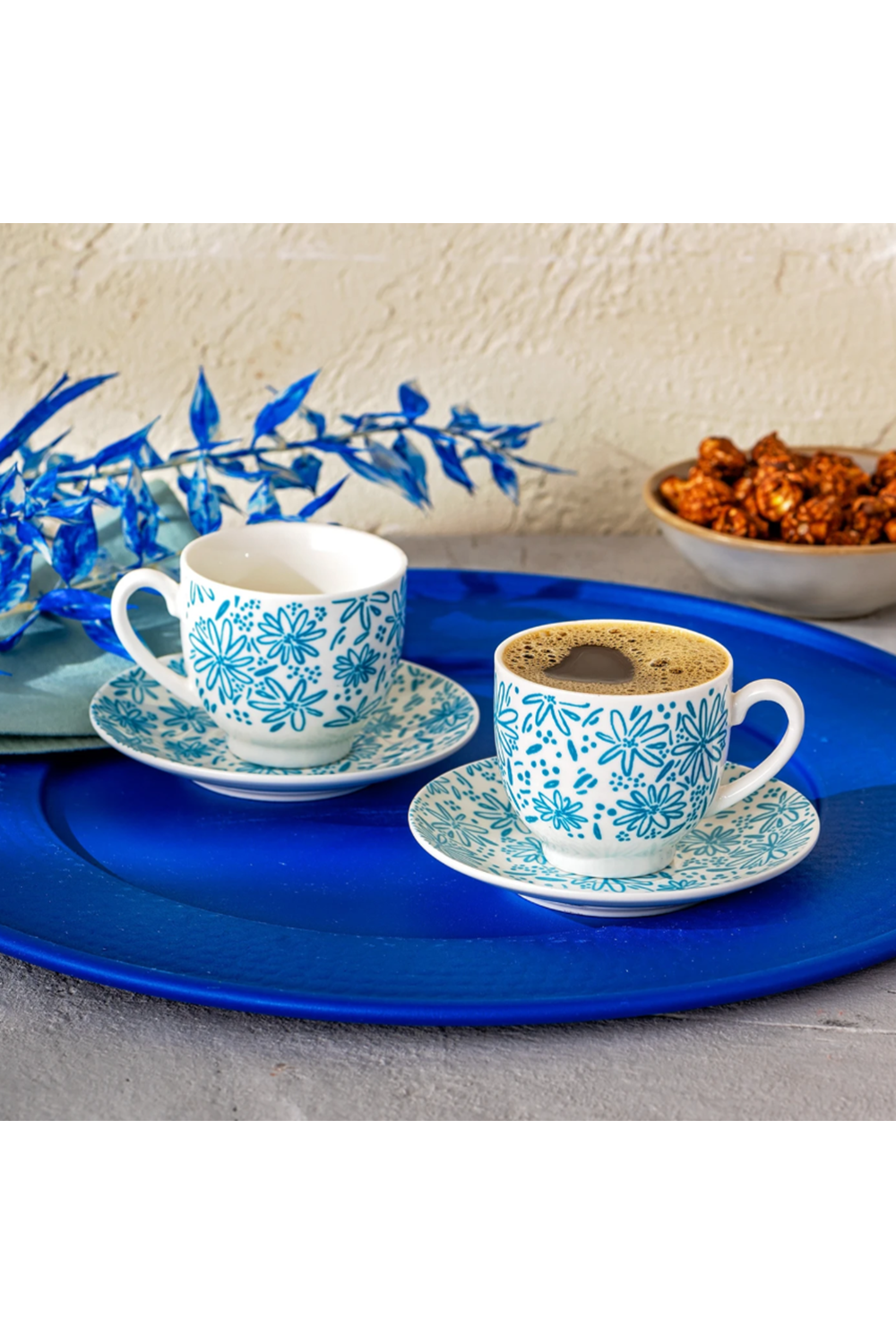 EMSAN DEEP AZUR NEW BONE 2 KİŞİLİK KAHVE FİNCANI