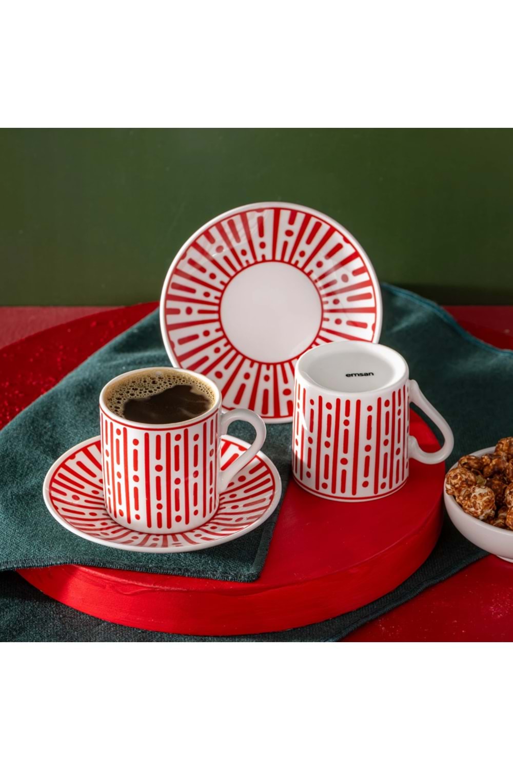 EMSAN ABRIL NEW BONE 2 KİŞİLİK KAHVE FİNCANI