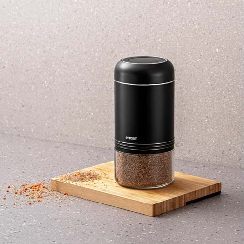 EMSAN MOKO 900 ML SAKLAMA KAVANOZU SİYAH