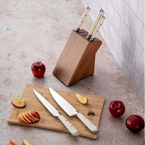 EMSAN STARK 6 PARÇA BIÇAK SETİ, AHŞAP