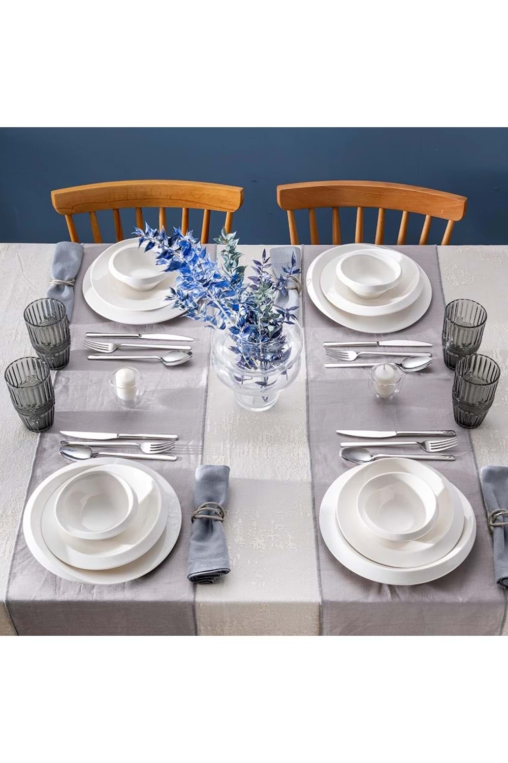 EMSAN EVREN 18 PRÇ 6 KİŞİLİK YMT, BEYAZ