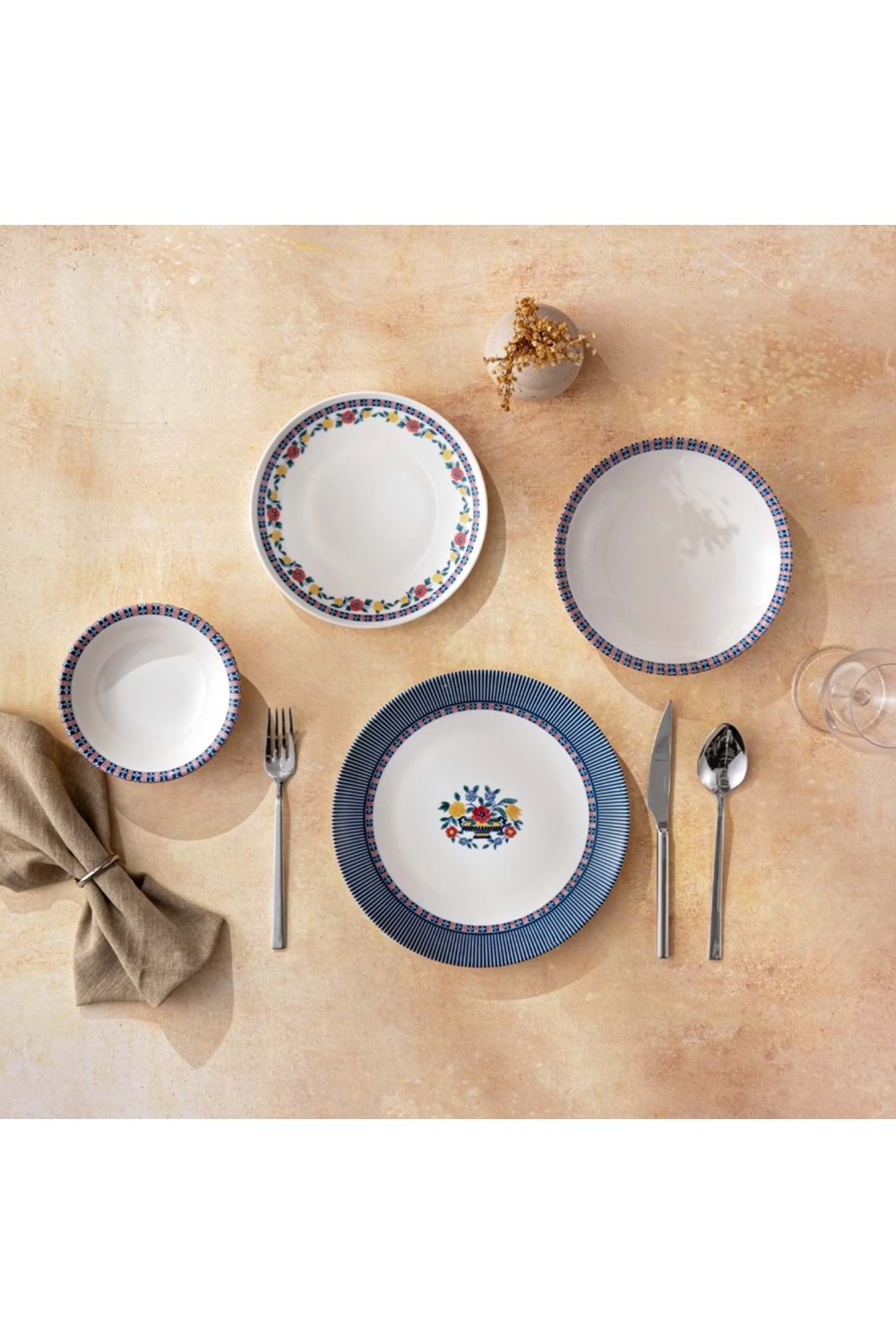 EMSAN RUSTİK 24 PARÇA 6 KİŞİLİK YEMEK TAKIMI