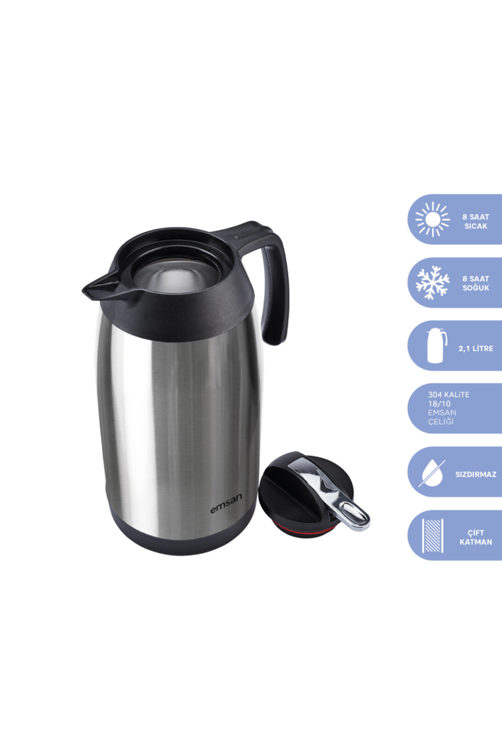 EMSAN NEW VEGA TERMOS 2 LT INOX