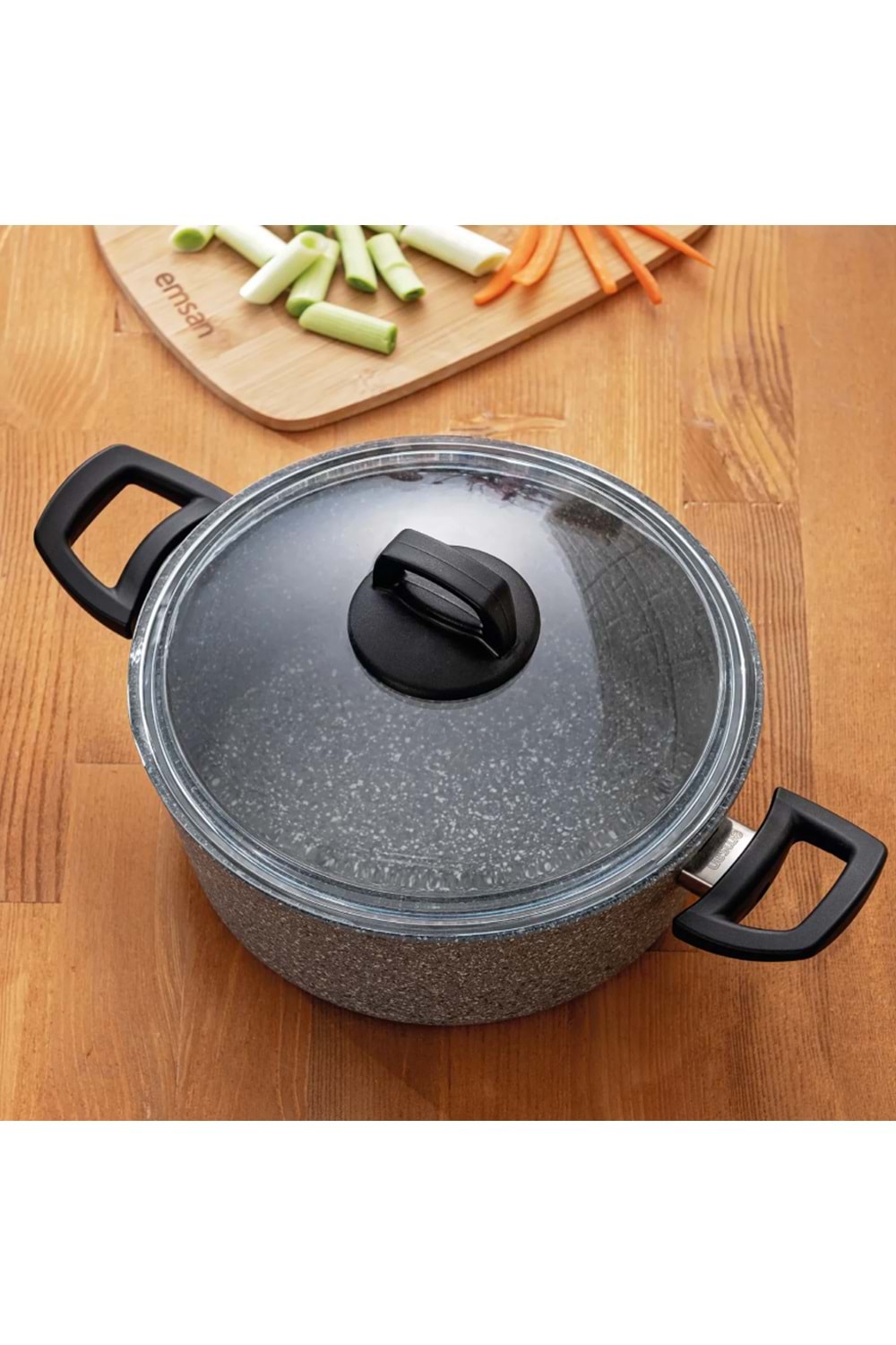 EMSAN TITANIUM 24 CM DERİN TENCERE