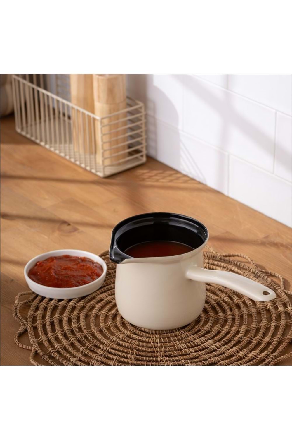 EMSAN HASBAHÇE EMAYE CEZVE 12 CM