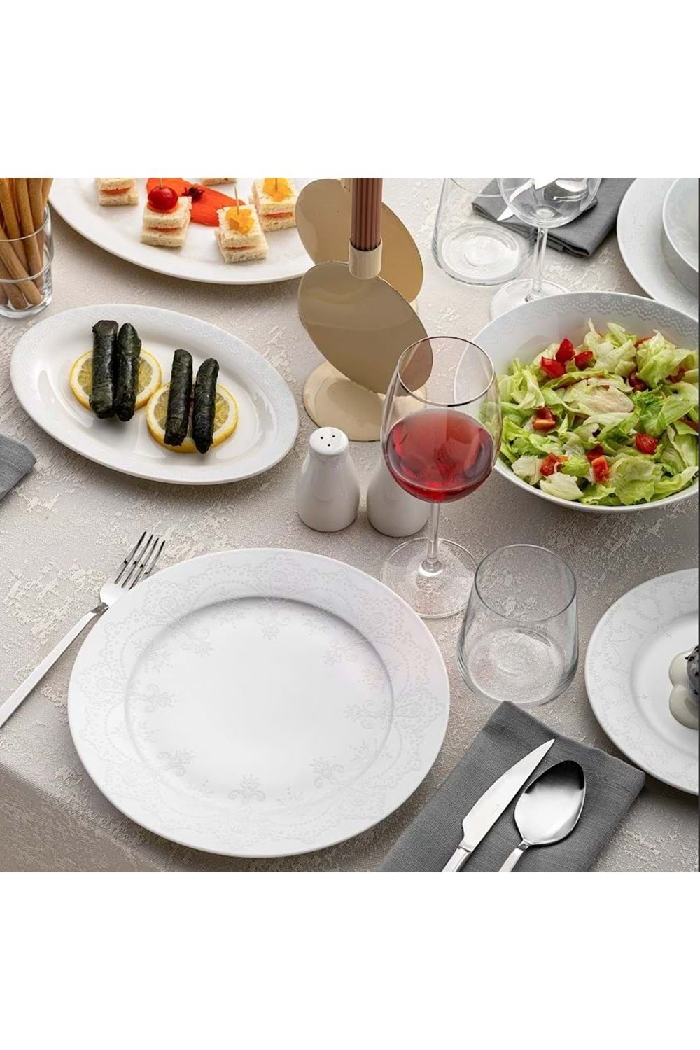 EMSAN NEW BONE DIANA 56 PRÇ 12 KİŞİLİK YEMEK TAKIMI