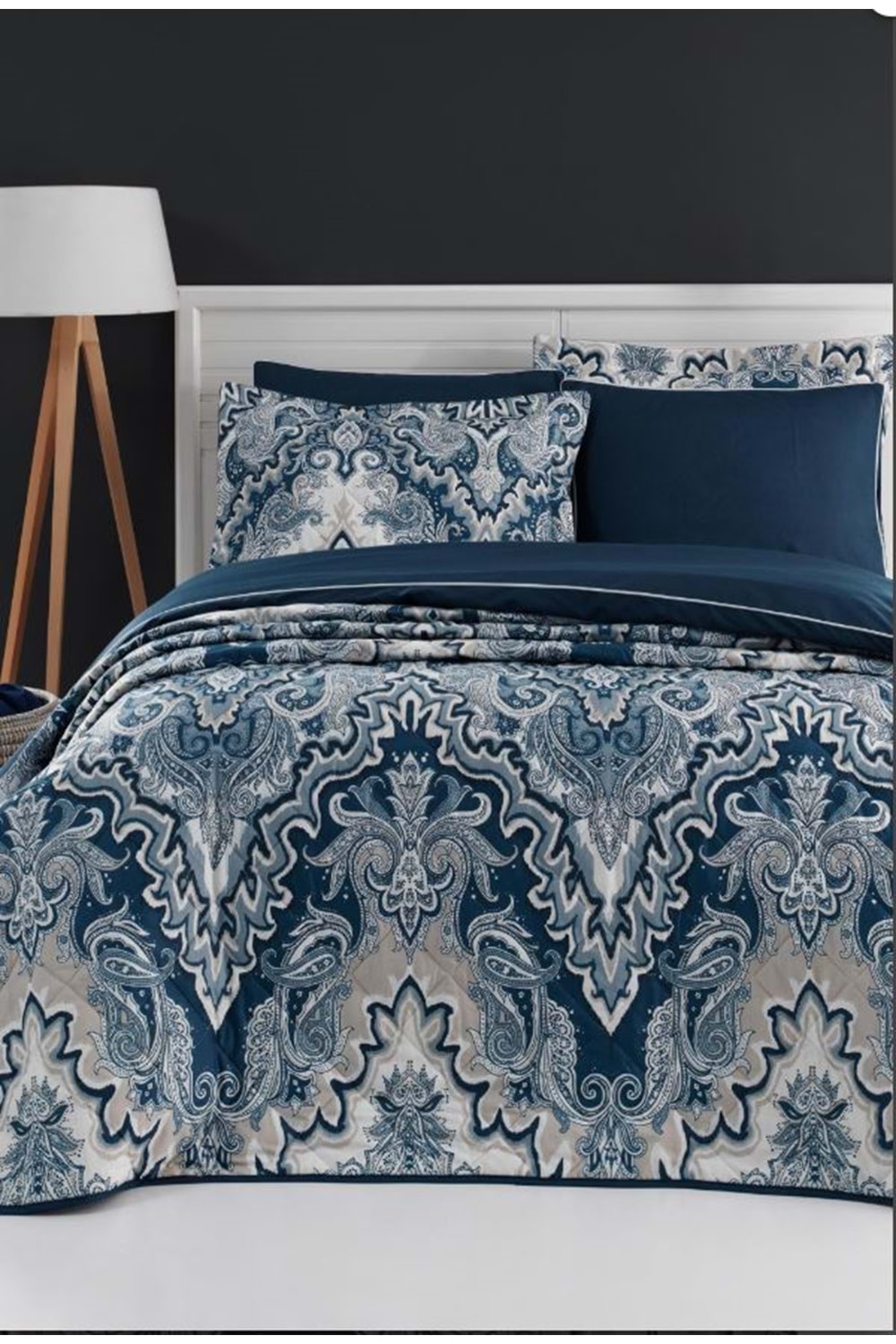 200X220 LUXART NEVRESİM TAKIMI TEGAN DENIM