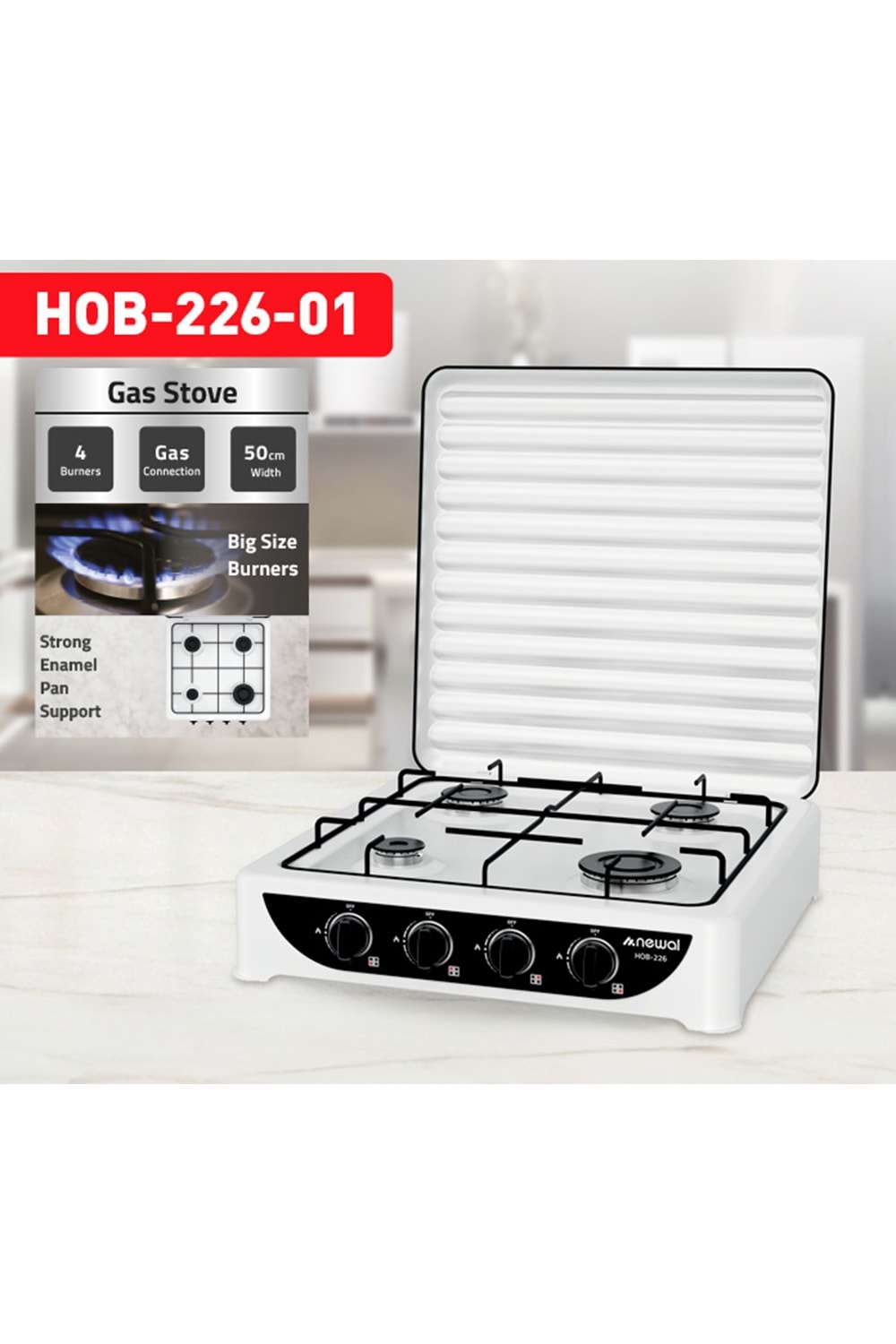 Newal HOB226 4 Gözlü Gazlı Ocak