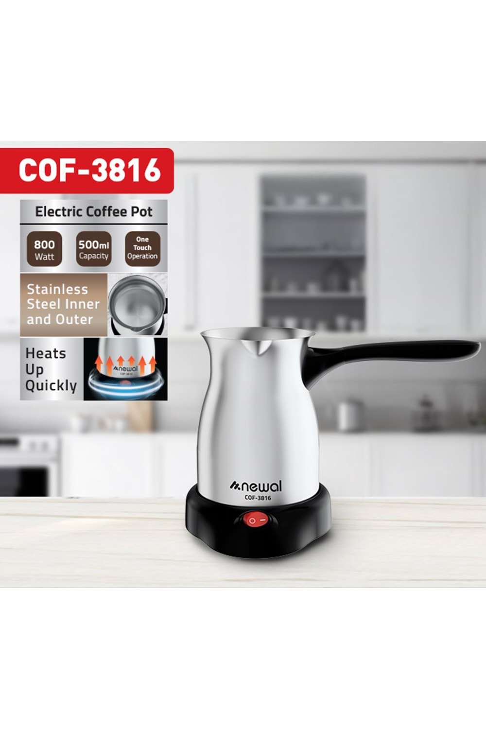 Newal COF3816 Inoks Kahve Makinesi