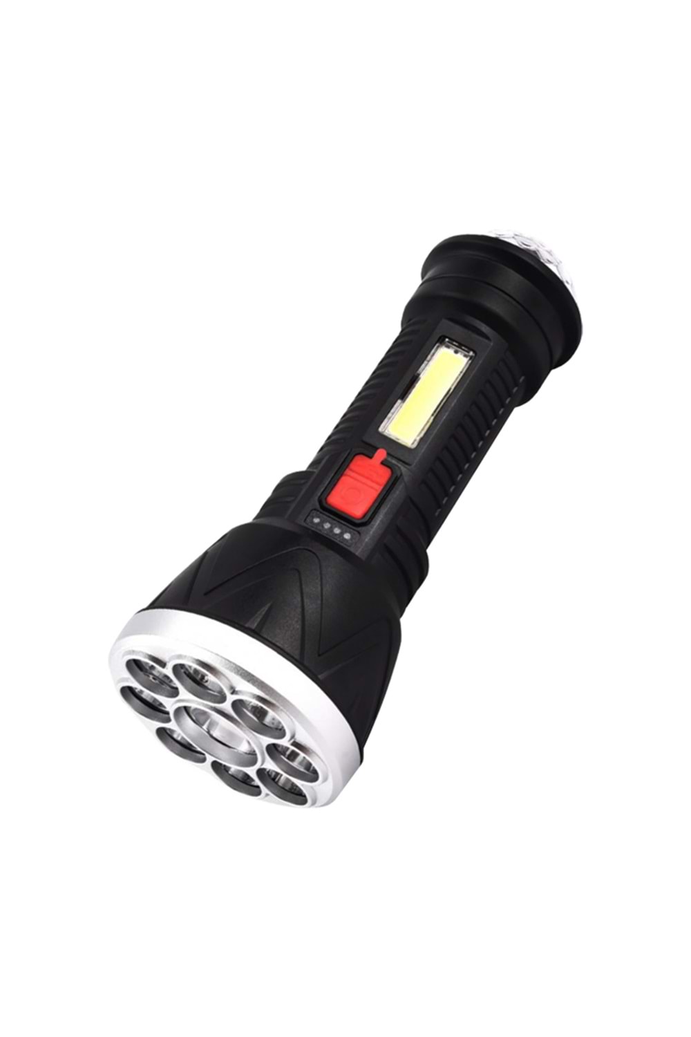 21496 PM 9+1 Ledli Mini Disko Toplu Şarjlı El Feneri