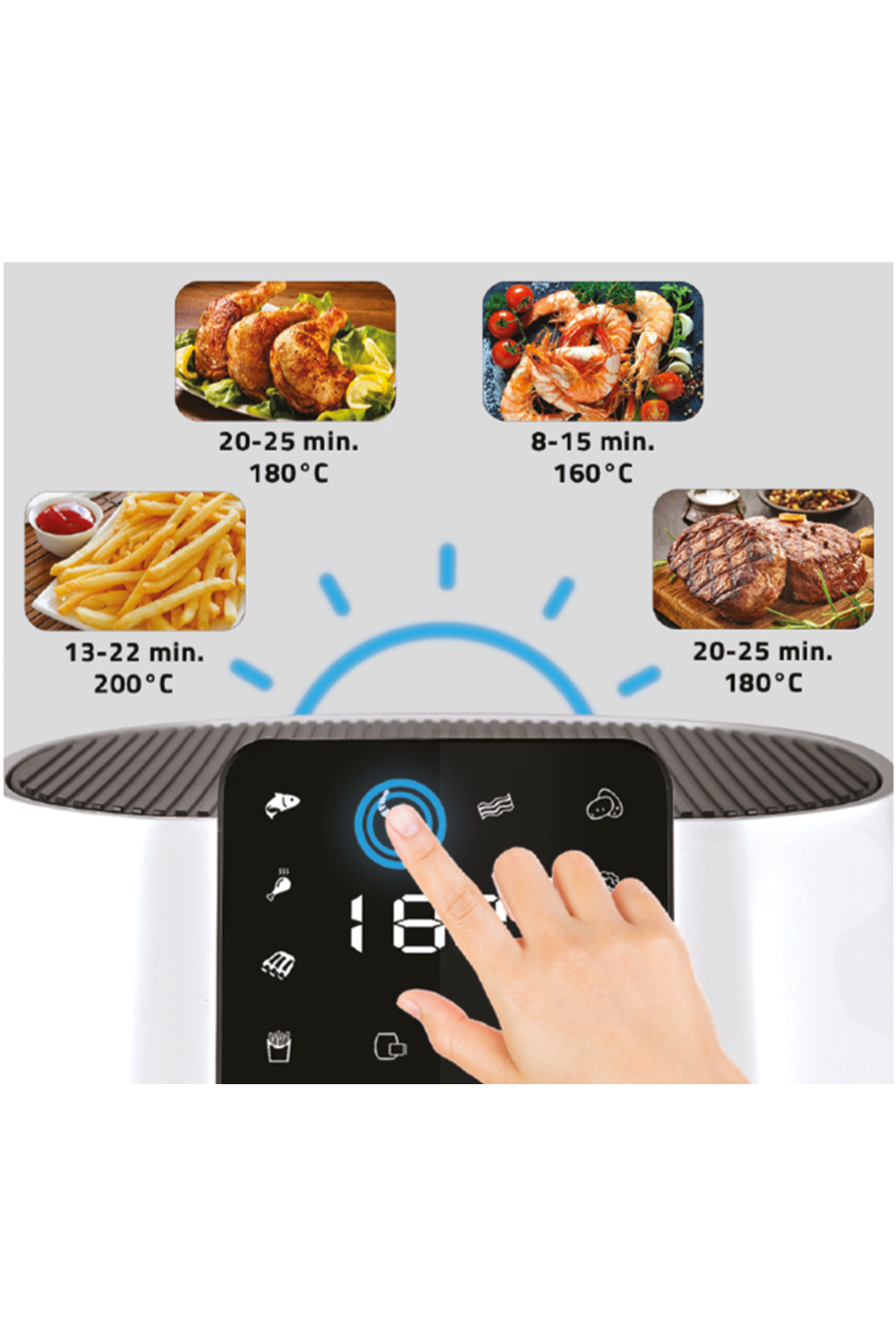 Newal FRY5107 Airfryer 5L