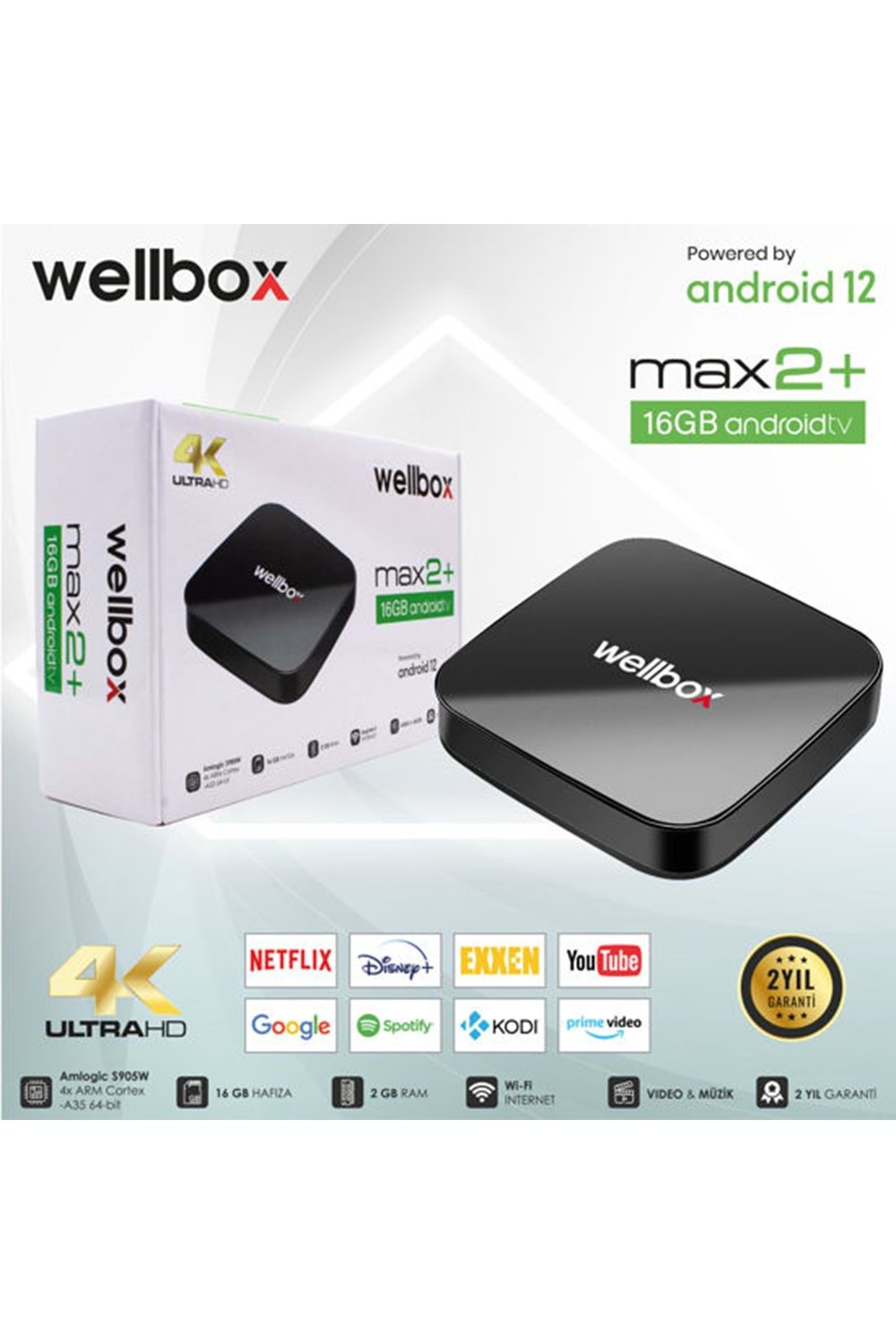 MAX2 Wellbox Android Box (2GB + 16GB)