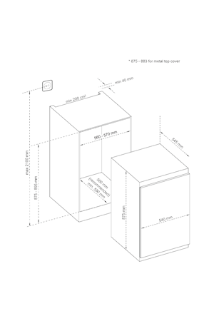 VOX IKS1450F Ankastre Buzdolabı