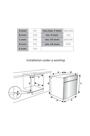 VOX SBM6510X3D Ankastre Silver Fırın