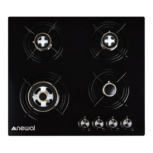 Newal HOB648/2 Siyah Cam Ocak