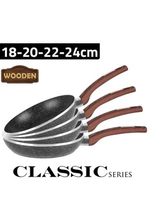 Zio Z8115 Klasik Tava Seti (18-20-22-24cm)