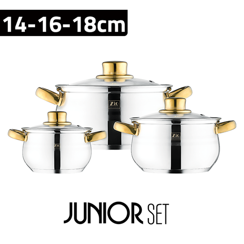 Zio Z1118 Klasik Tencere Seti (14-16-18cm)