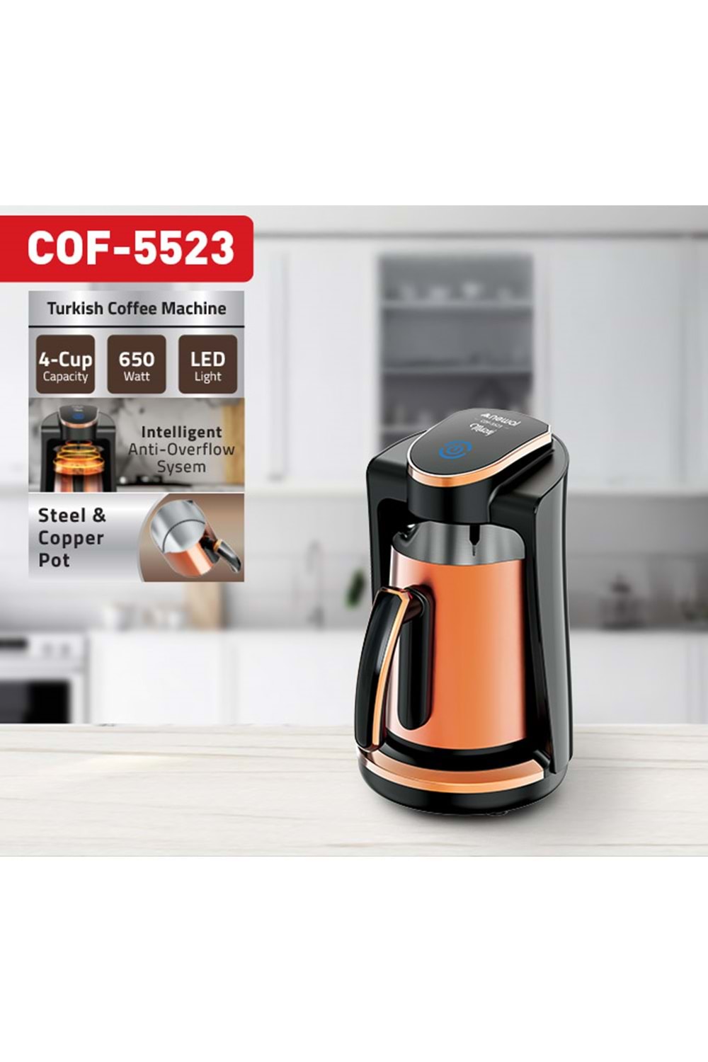 Newal COF5523 Hazneli Türk Kahve Makinesi