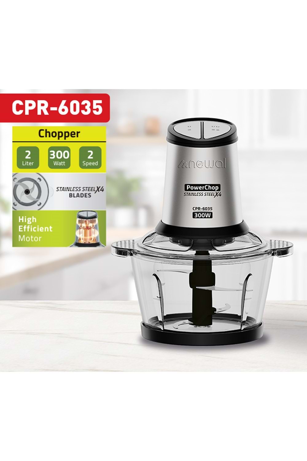 Newal CPR6035 Cam Doğrayıcı 2L