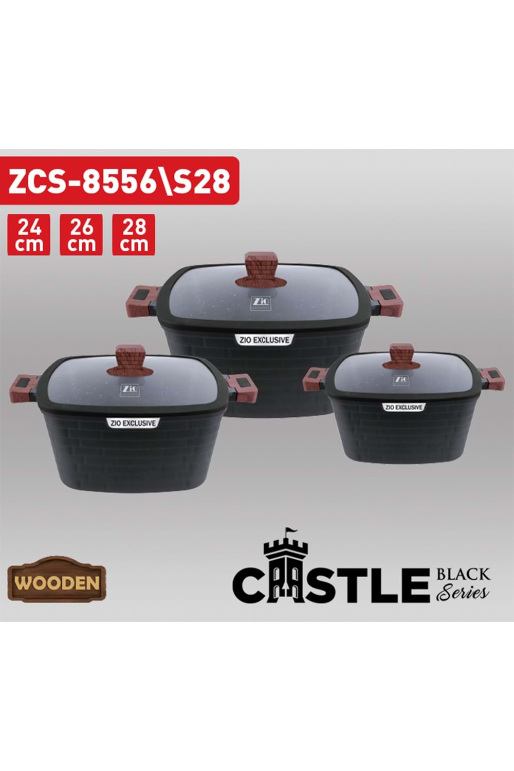 Newal Z8556/28 Casserole Tencere Seti 6 Parça