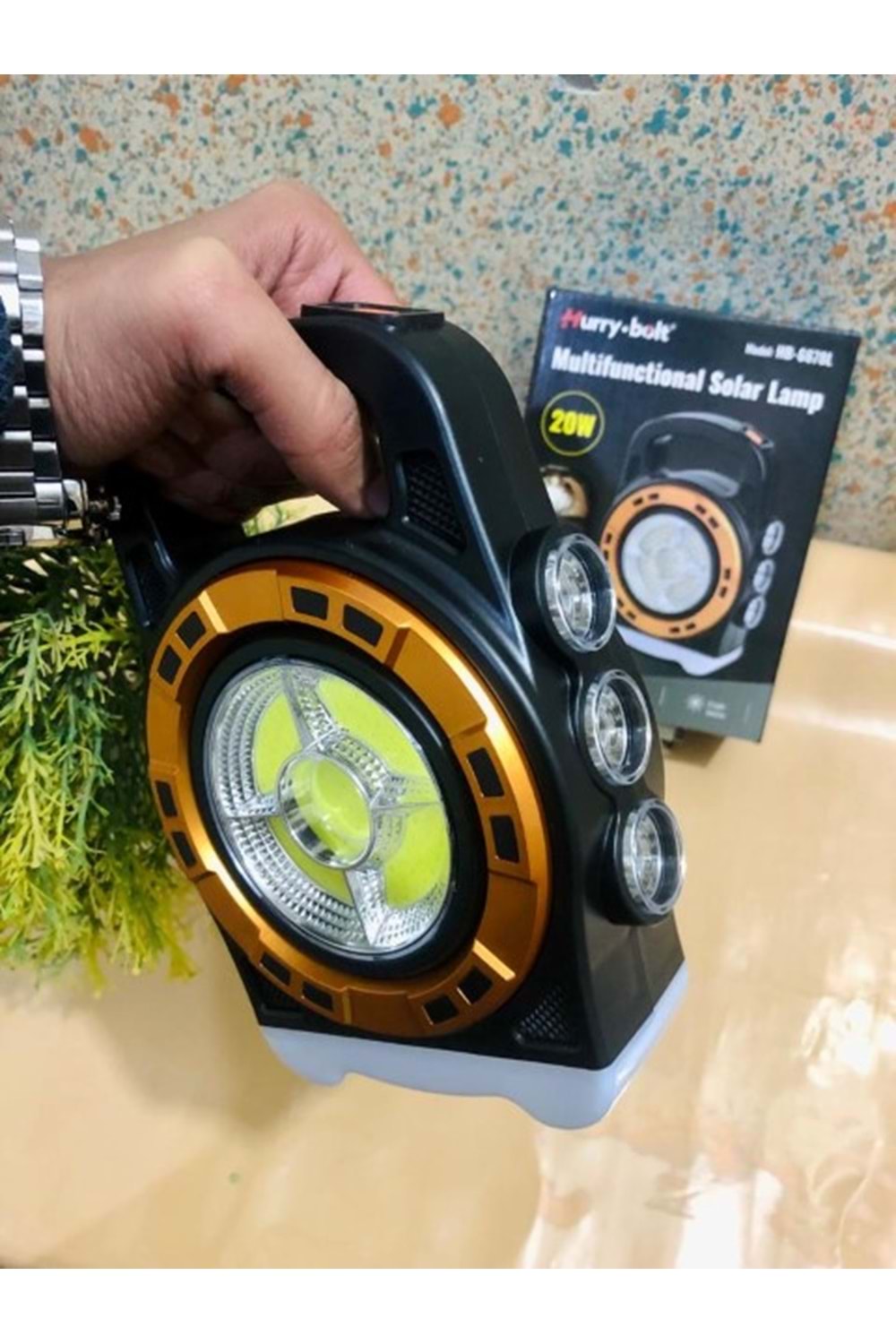 MULTIFUNCTIONAL SOLAR LAMP - HB-6678C